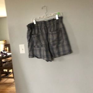 Gingham design shorts